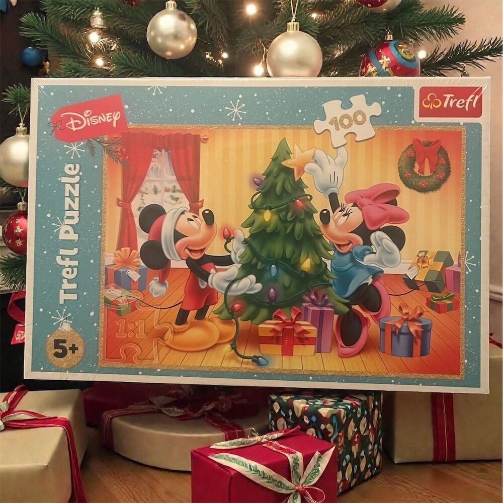 Trefl Disney Mickey & Minnie Christmas Magic 100 Piece Puzzle New Gift